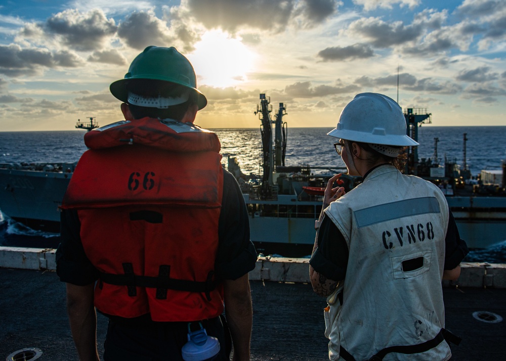 Nimitz Conducts Replenishment-At-Sea