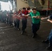 Sailors Heave Around Line