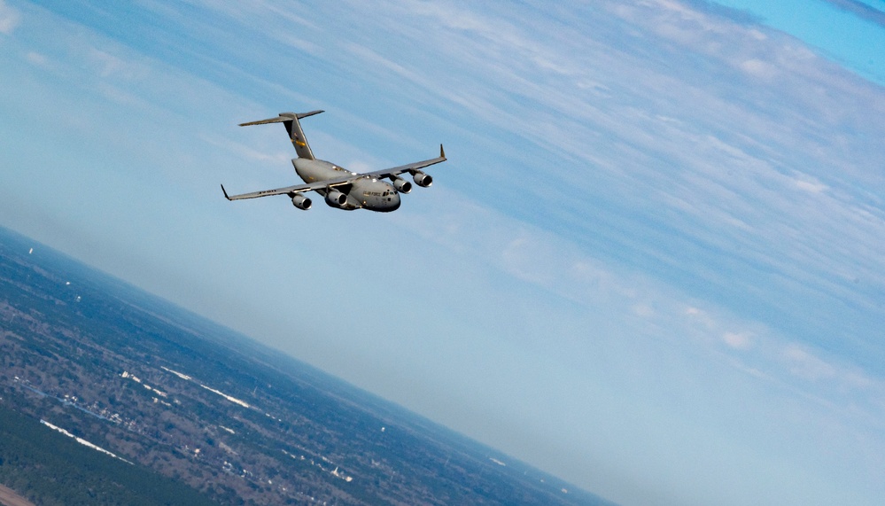 DVIDS - Images - JB Charleston launches 24 C-17s, demonstrates ...