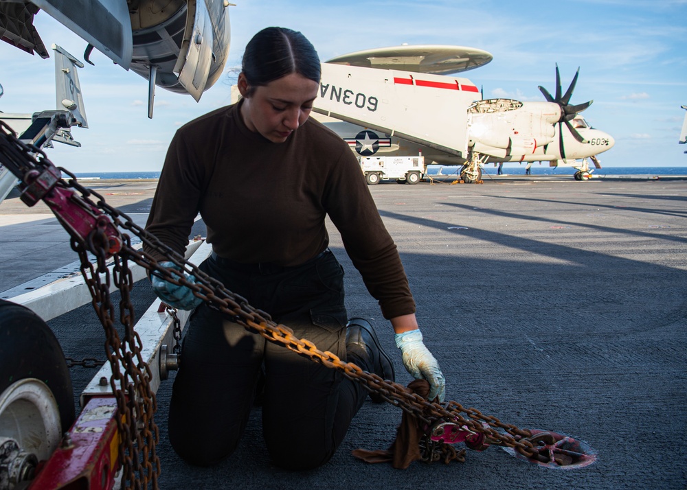 Sailors Perform Maintenance