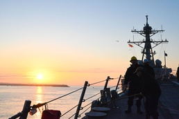 USS James E. Williams Departs Rota for NATO Deployment