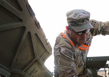 Soldiers Conduct Preventive Maintenance Checks and Services at Joint Readiness Training Center