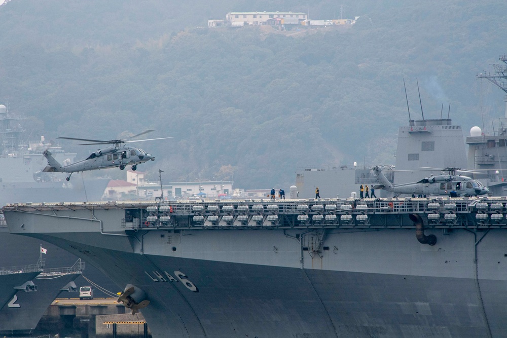 USS America (LHA 6) Conducts Flight Operations