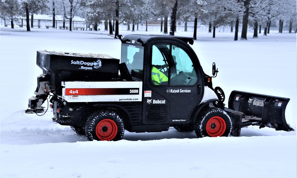 January 2023 snow-removal operations at Fort McCoy