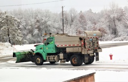 January 2023 snow-removal operations at Fort McCoy