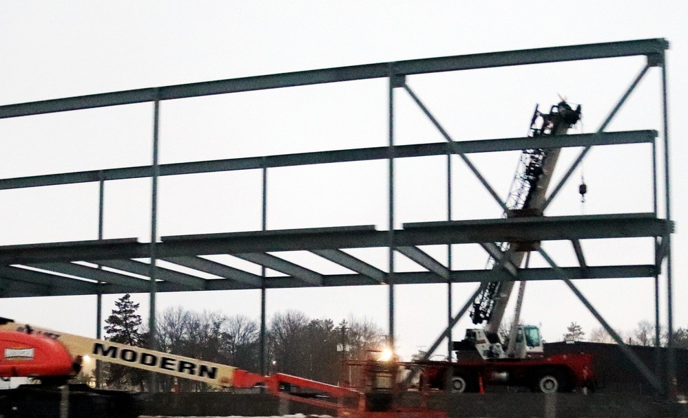 January 2023 construction operations of $11.96 million transient training brigade headquarters at Fort McCoy