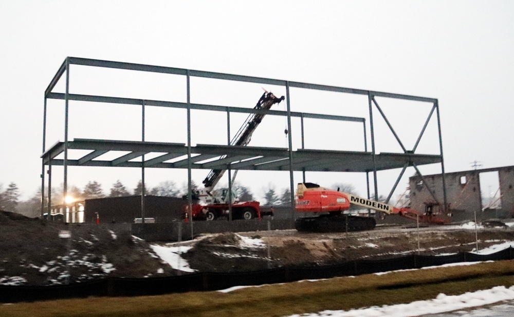 January 2023 construction operations of $11.96 million transient training brigade headquarters at Fort McCoy