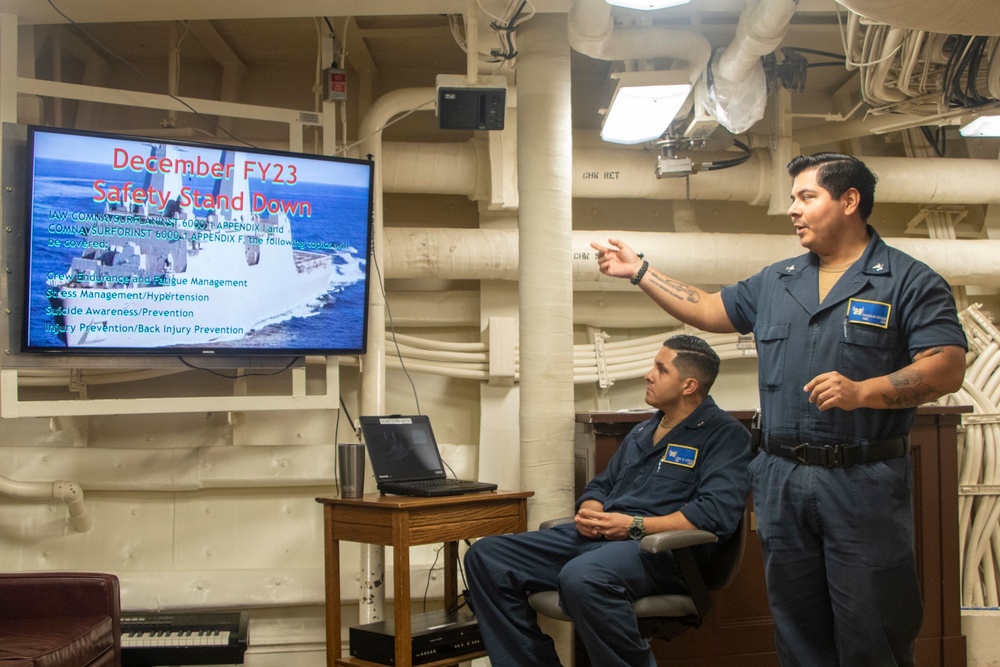 Safety Stand Down Training Aboard Anchorage