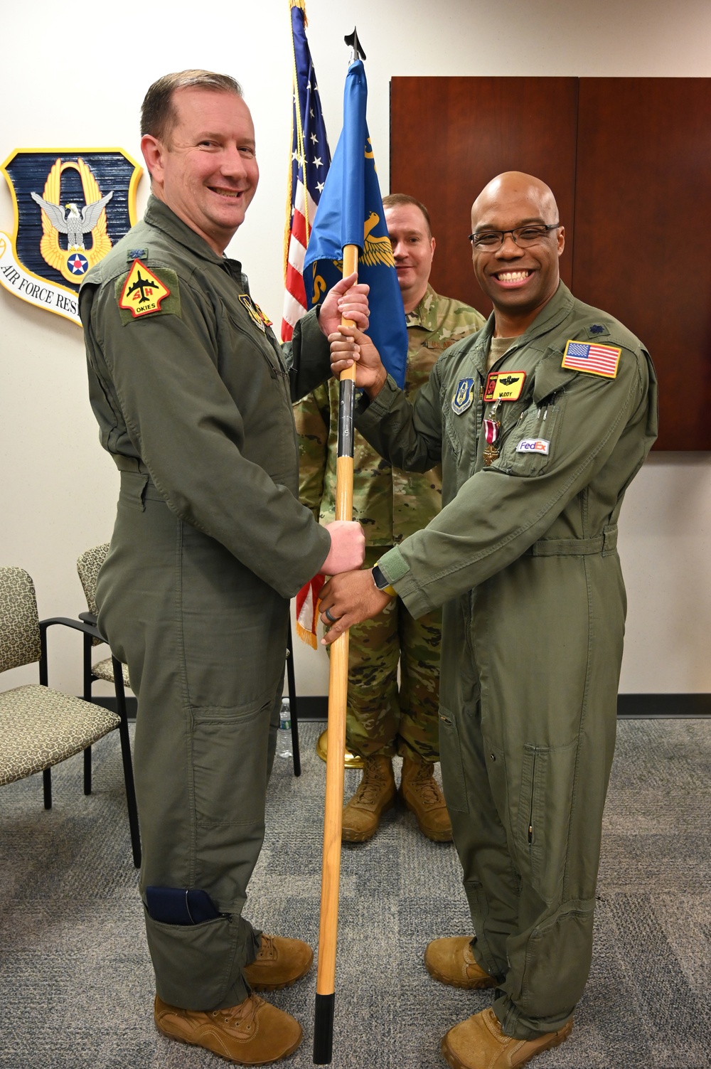 Waters relinquishes command of 507th Operations Support Squadron