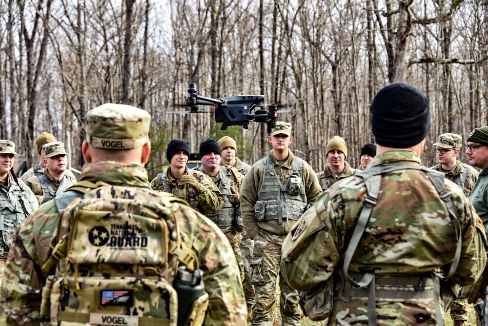 Tennessee National Guardsmen train with UAV in joint search and rescue exercise