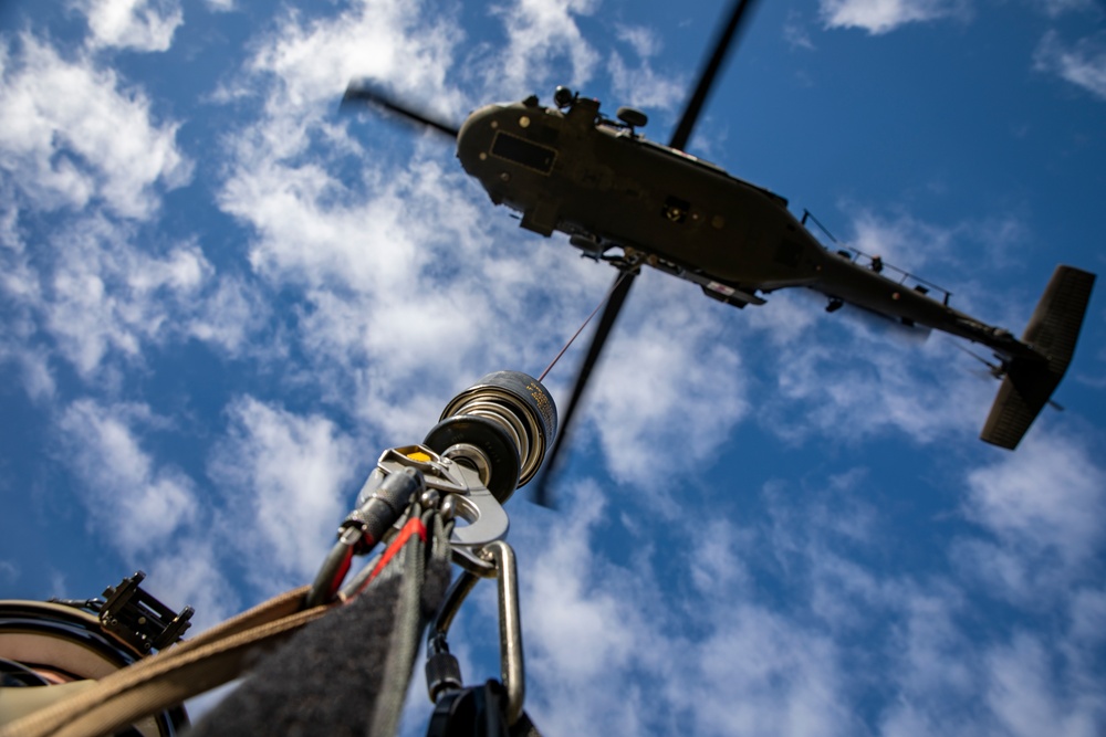 KFOR MEDEVAC team conducts hoist training