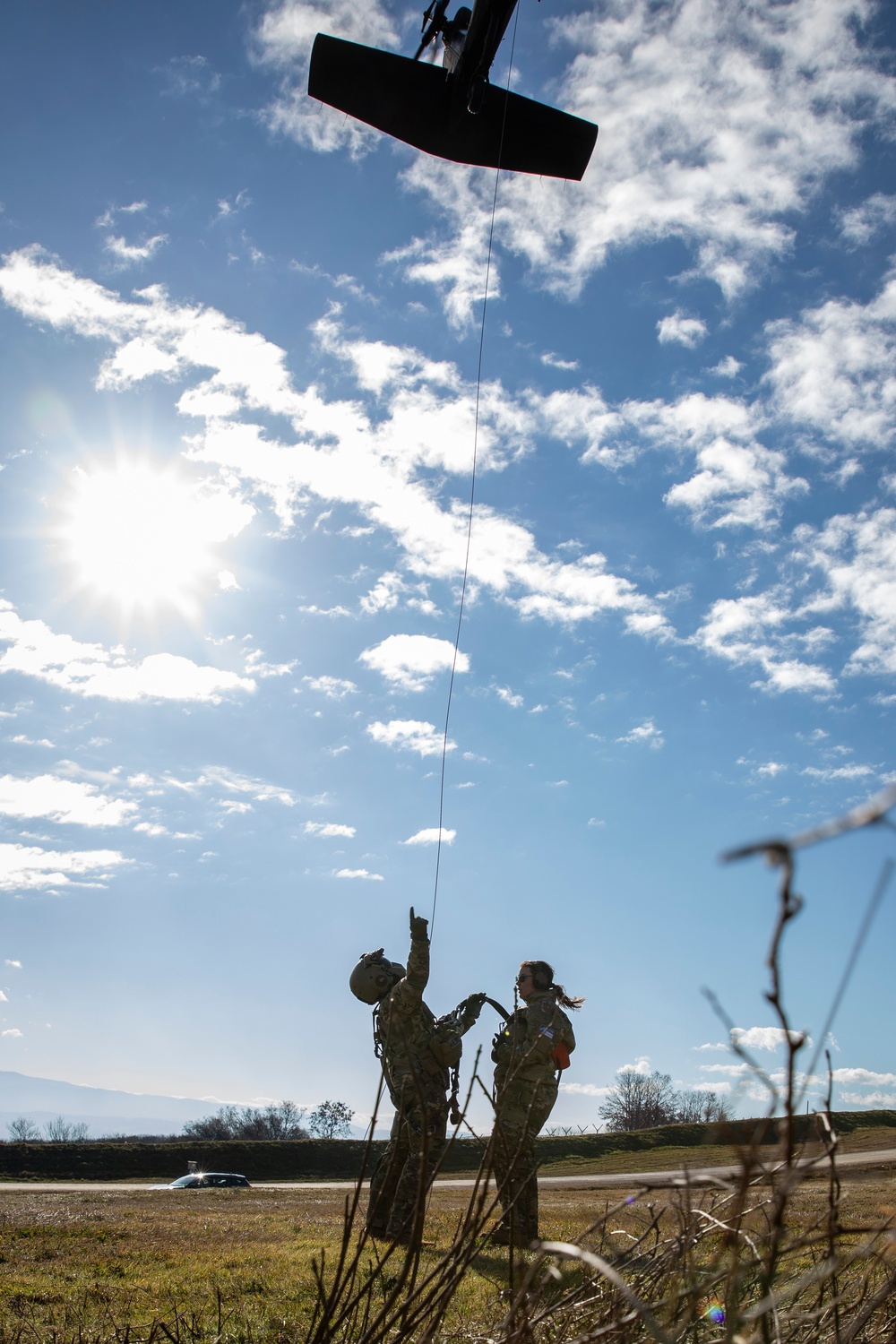 KFOR MEDEVAC team conducts hoist training