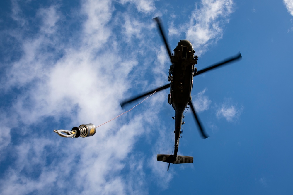 KFOR MEDEVAC team conducts hoist training