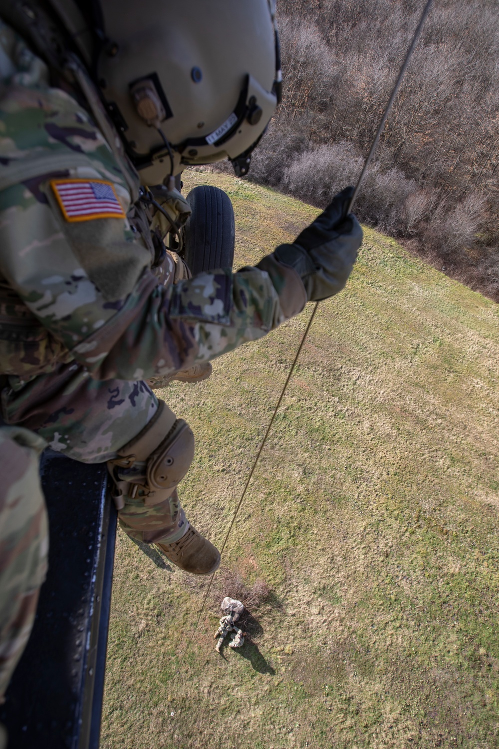 KFOR MEDEVAC team conducts hoist training