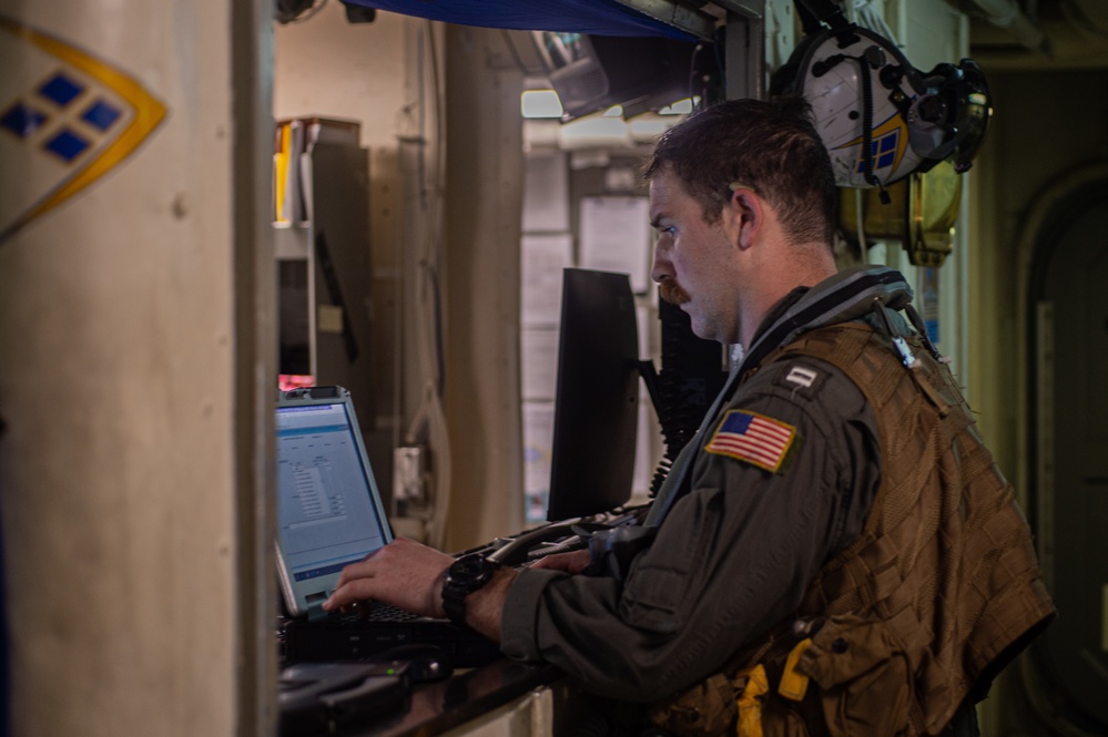 U.S. Navy Sailor Logs Flight Hours