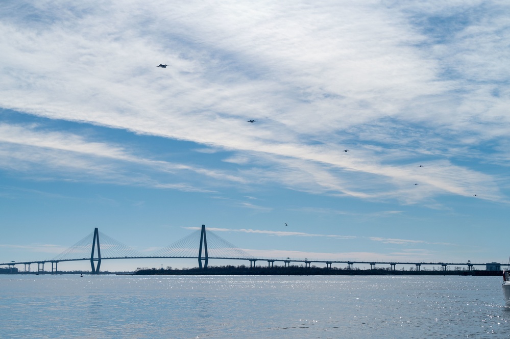 The C-17 Globemaster III soars across the Lowcountry