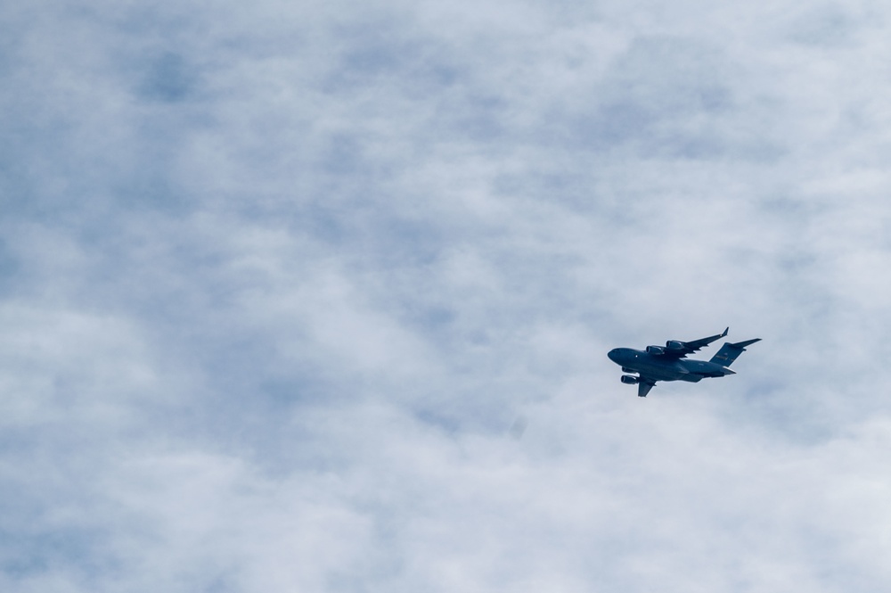 The C-17 Globemaster III soars across the Lowcountry