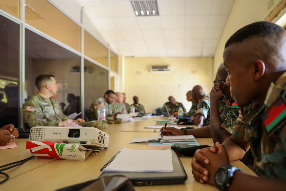 U.S. &amp; Malawi Army Instructors Discuss NCO Development