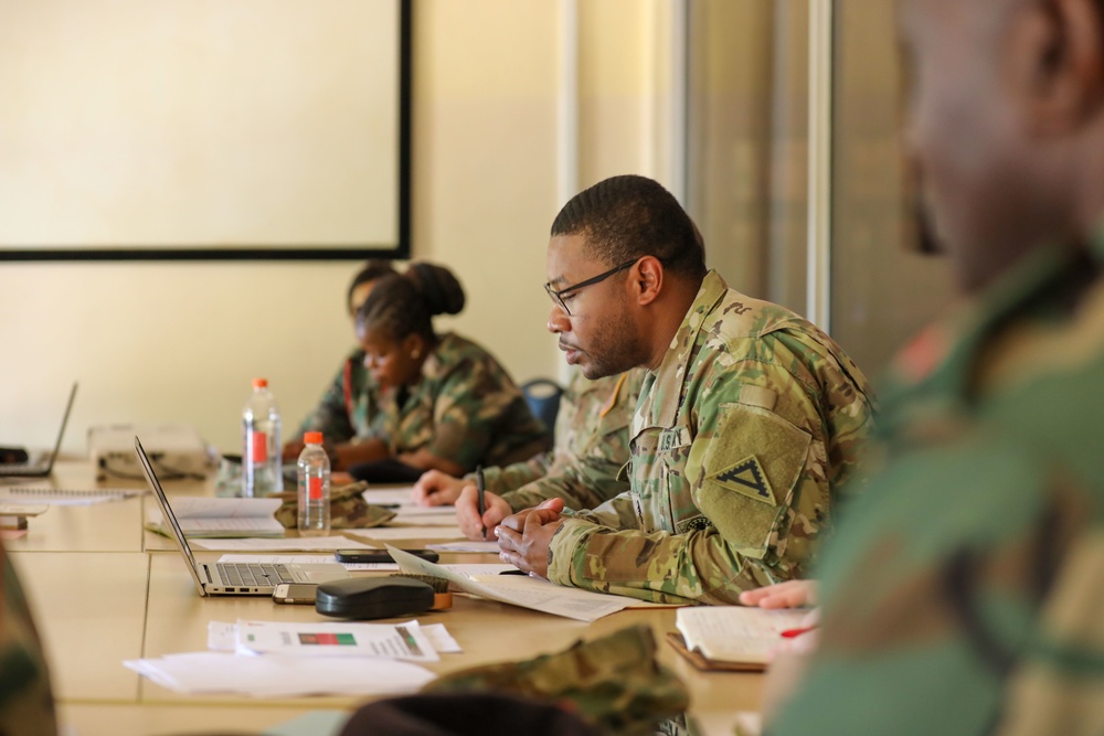 U.S. &amp; Malawi Army Instructors Discuss NCO Development