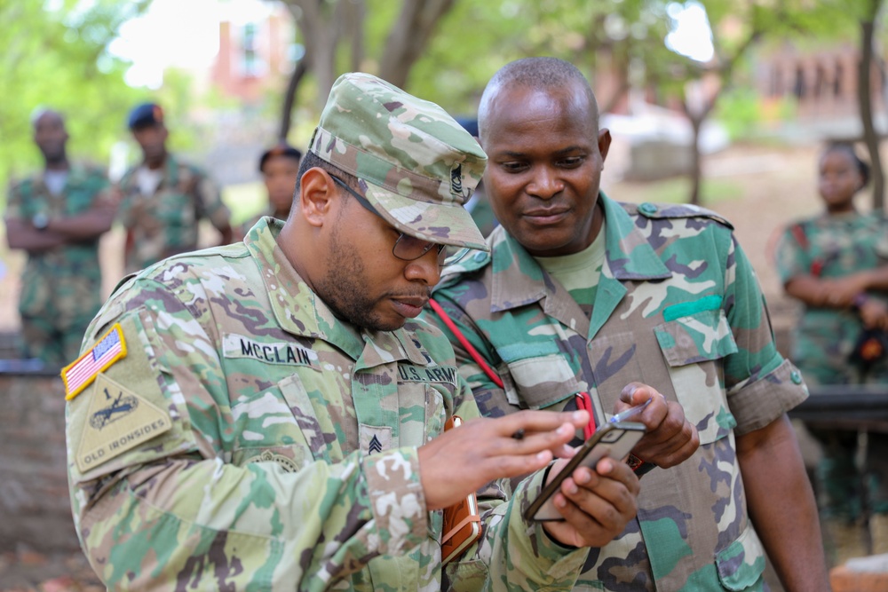 U.S. &amp; Malawi Army Instructors Discuss NCO Development