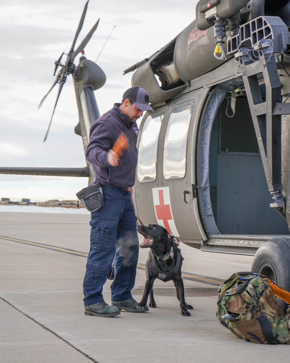 COARNG and CO-TF1 Conduct K-9 Winter Search and Rescue Training