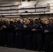 USS BATAAN HOLDS AN ALL HANDS CALL