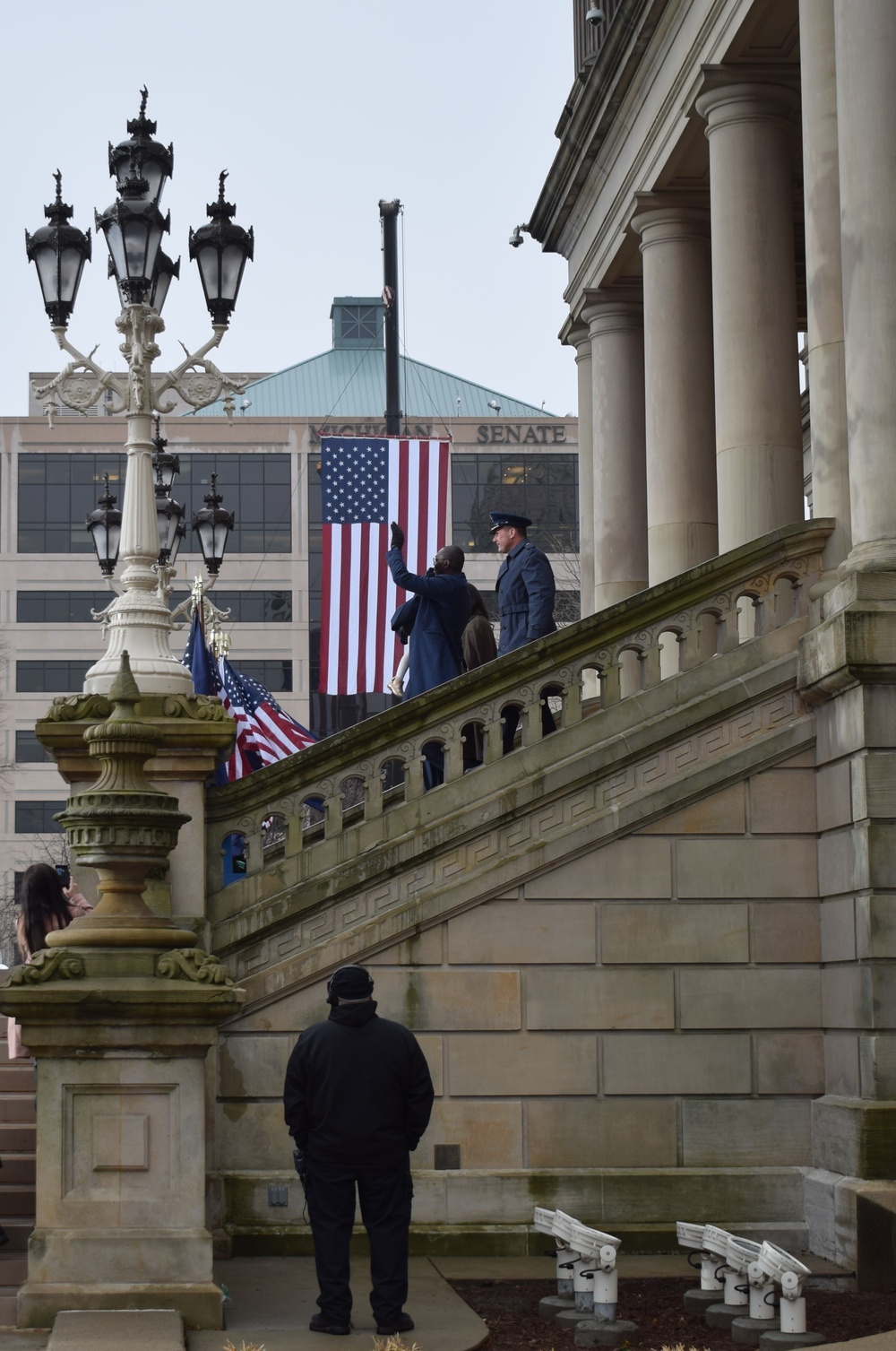 Michigan National Guard participates in gubernatorial inauguration ceremony