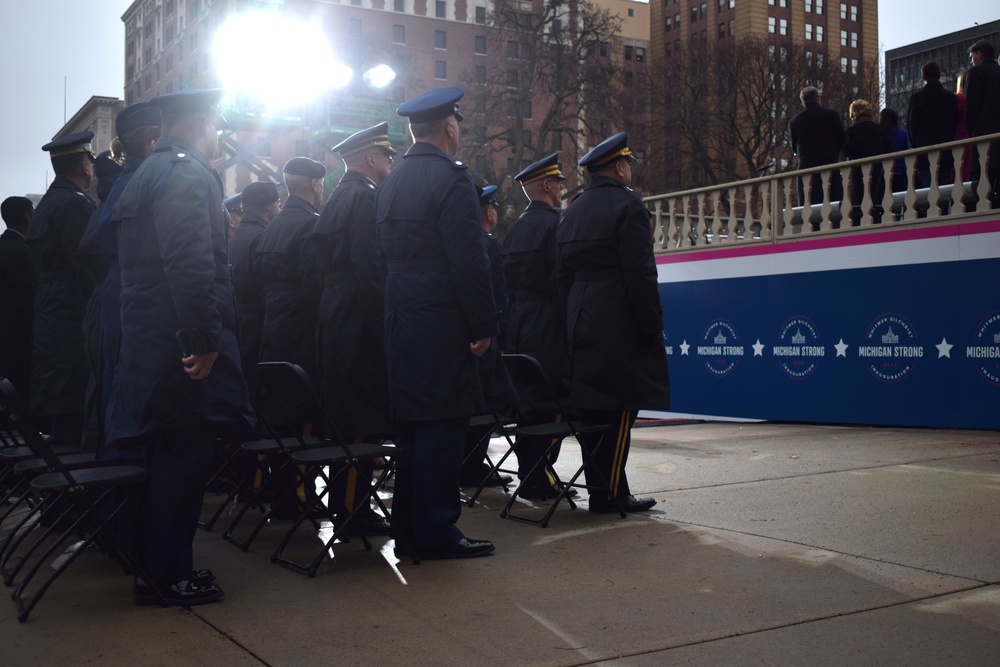 Michigan National Guard participates in gubernatorial inauguration ceremony