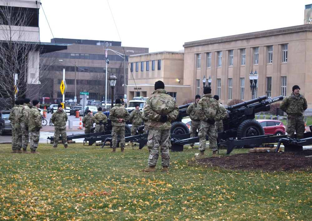 Michigan National Guard participates in gubernatorial inauguration ceremony