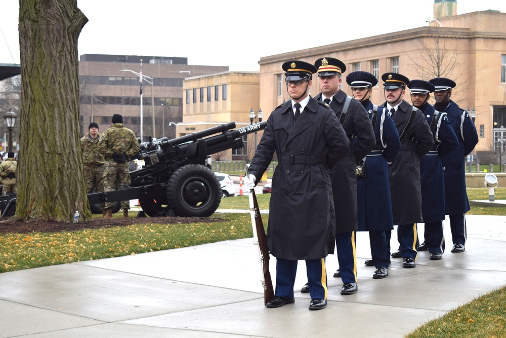 Michigan National Guard participates in gubernatorial inauguration ceremony