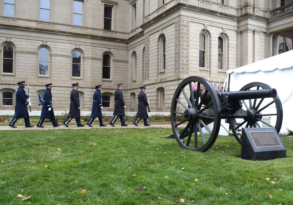 Michigan National Guard participates in gubernatorial inauguration ceremony