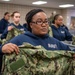 U.S. Navy recruits receive uniforms