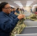 U.S. Navy recruits receive uniforms