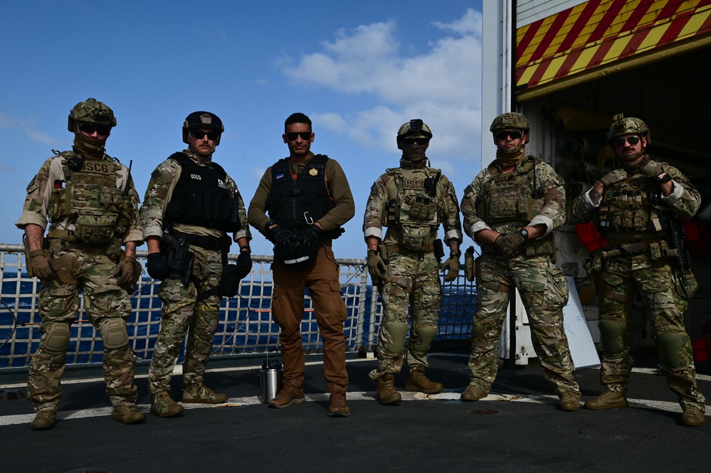 USCGC Spencer (WMEC 905) conducts law enforcement