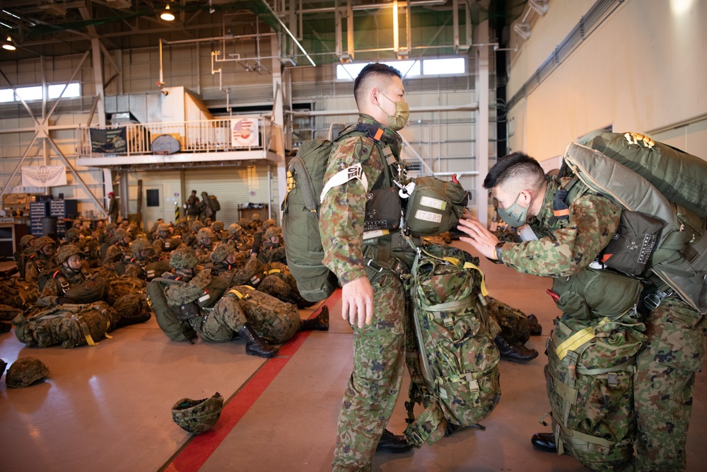 Yokota participates in multilateral New Year's Jump exercise