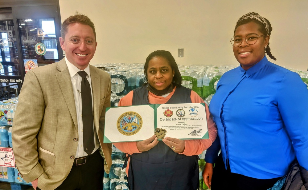 USAG Ft Hamilton civilian employee recognized for Service
