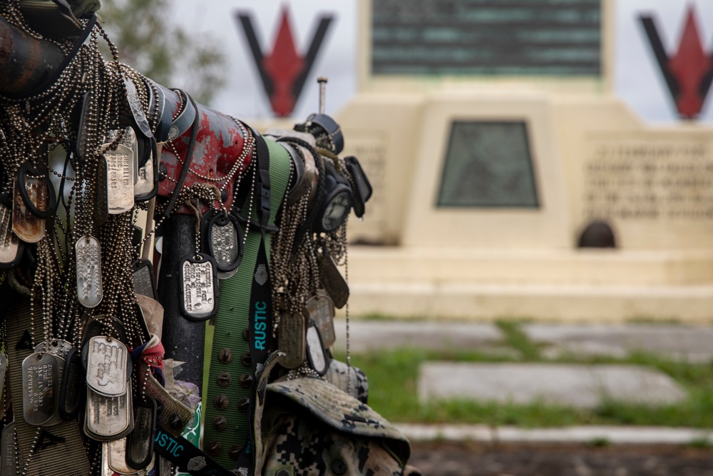 Remembering Iwo Jima: U.S. Marines and Sailors pay their respect on Iwo Jima