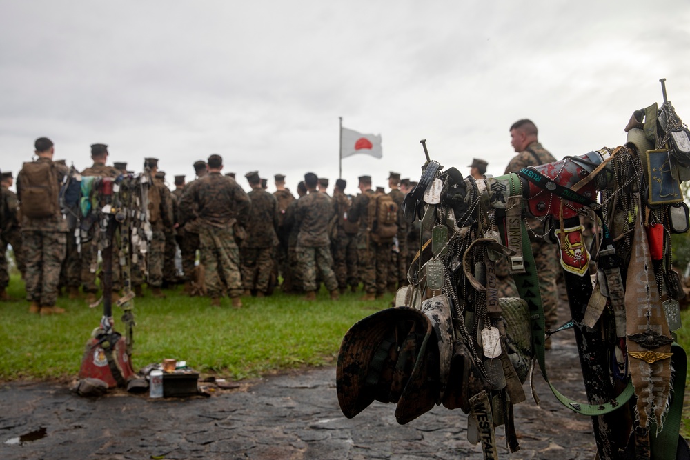 Remembering Iwo Jima: U.S. Marines and Sailors pay their respect on Iwo Jima