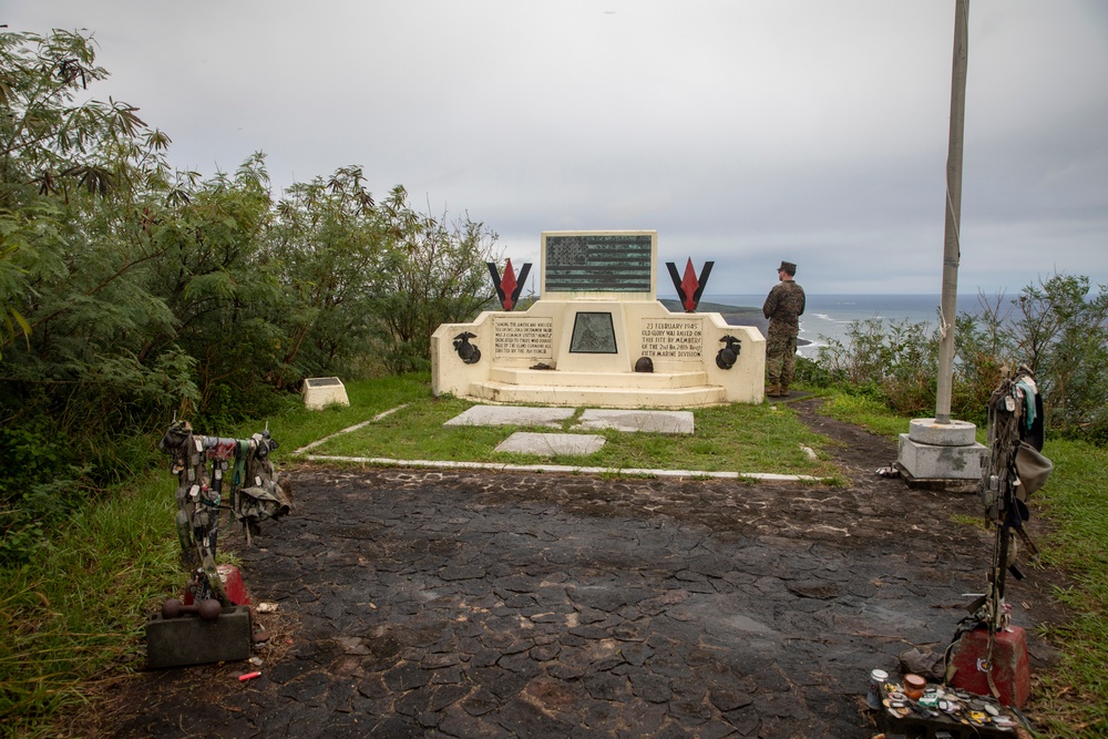 Remembering Iwo Jima: U.S. Marines and Sailors pay their respect on Iwo Jima