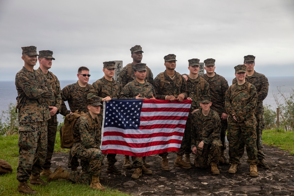 Remembering Iwo Jima: U.S. Marines and Sailors pay their respect on Iwo Jima