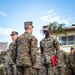 Col. Banning Presents Certificates of Commendation to Marines with MCBB Headquarters and Support Battalion Camp Services on Camp Lester