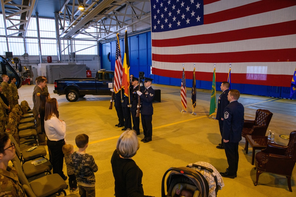 Retirement Ceremony for USAF MSGT Gary Pongetti, 424th ABS