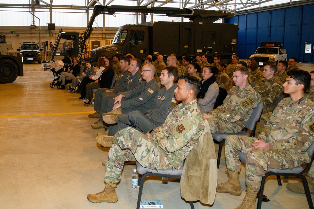 Retirement Ceremony for USAF MSGT Gary Pongetti, 424th ABS