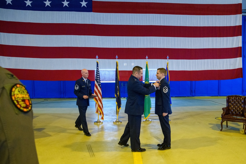 Retirement Ceremony for USAF MSGT Gary Pongetti, 424th ABS