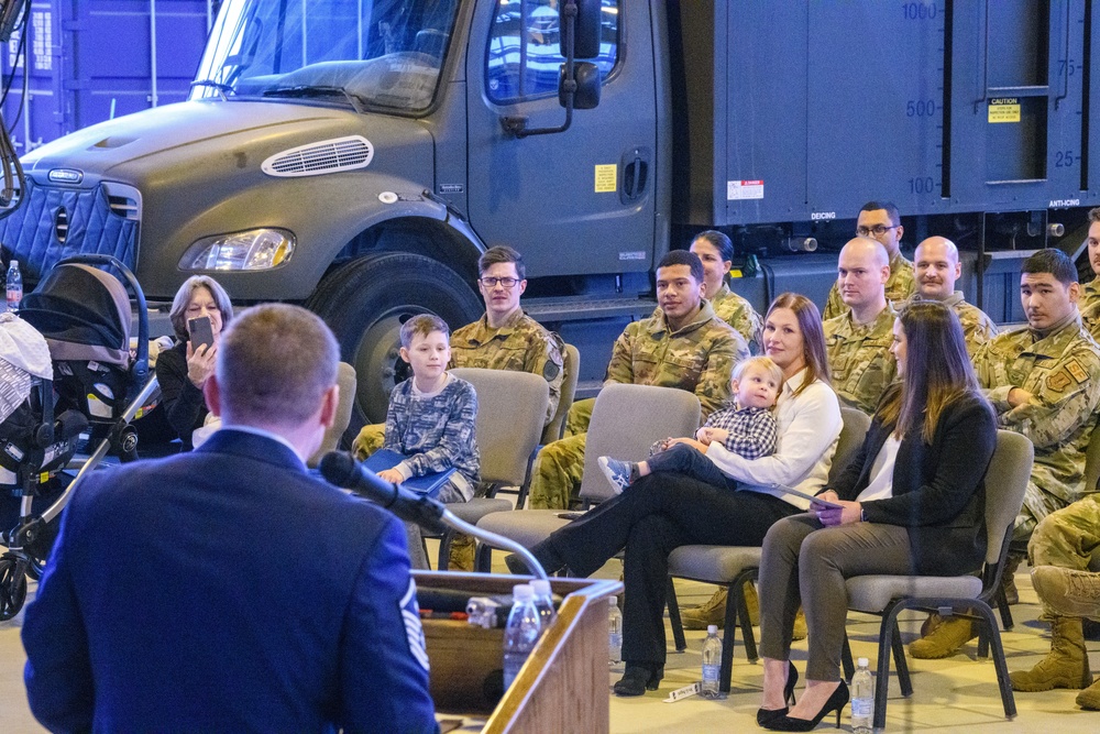 Retirement Ceremony for USAF MSGT Gary Pongetti, 424th ABS