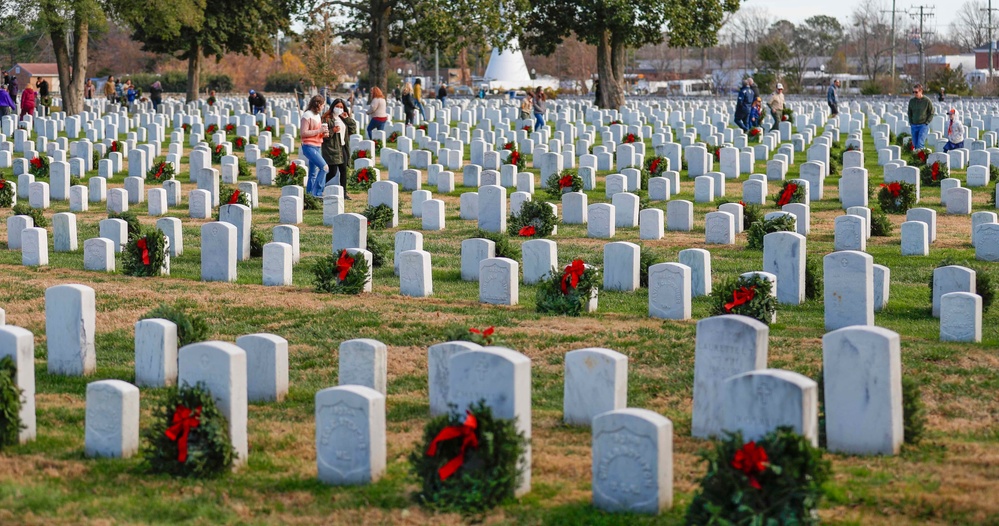 Wreath Across America at Hampton National Cemetery