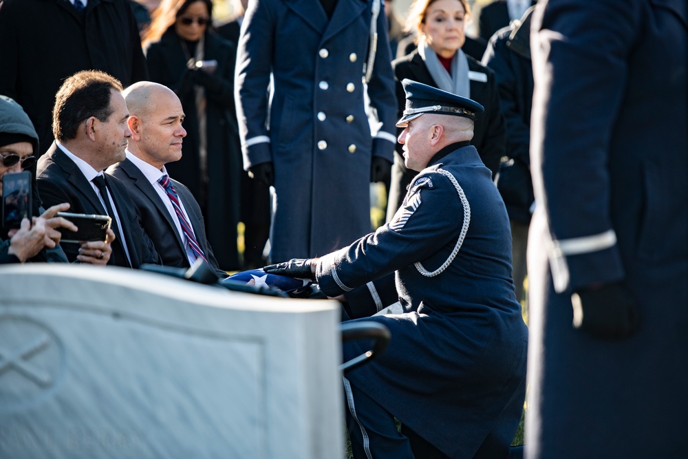 Military Funeral Honors with Funeral Escort are Conducted for U.S. Air Force Col. (ret.) Charles Vasiliadis in Section 7