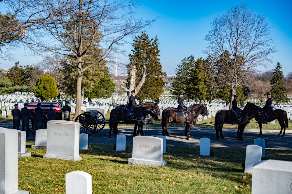 Military Funeral Honors with Funeral Escort are Conducted for U.S. Air Force Col. (ret.) Charles Vasiliadis in Section 7