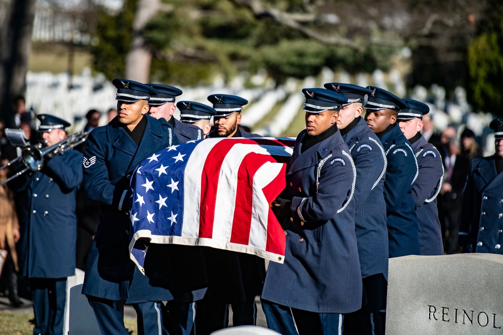 Military Funeral Honors with Funeral Escort are Conducted for U.S. Air Force Col. (ret.) Charles Vasiliadis in Section 7