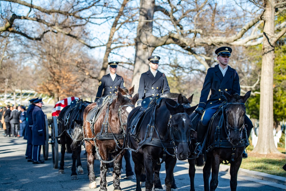 Military Funeral Honors with Funeral Escort are Conducted for U.S. Air Force Col. (ret.) Charles Vasiliadis in Section 7